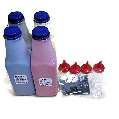TM-toner High Gloss 4 color toner refill kit with chips for Xerox Phaser 7760/DN 7760/DX 7760/GX 106R01163, 106R01160, 106R01162, 106R01161 cartrigde