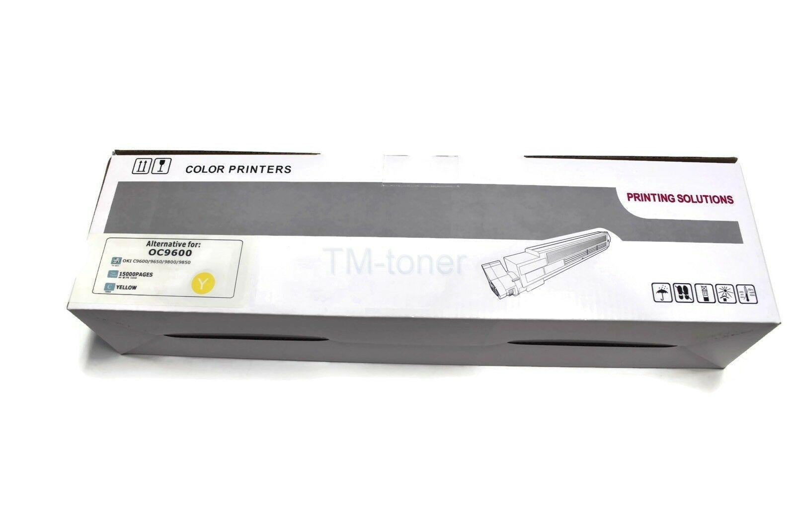 4-Pack Toner Cartridge Set for Okidata Oki C9600 C9650 C9800 42918904 42918901