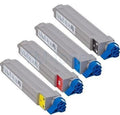 4-Pack Toner Cartridge Set for Okidata Oki C9600 C9650 C9800 42918904 42918901