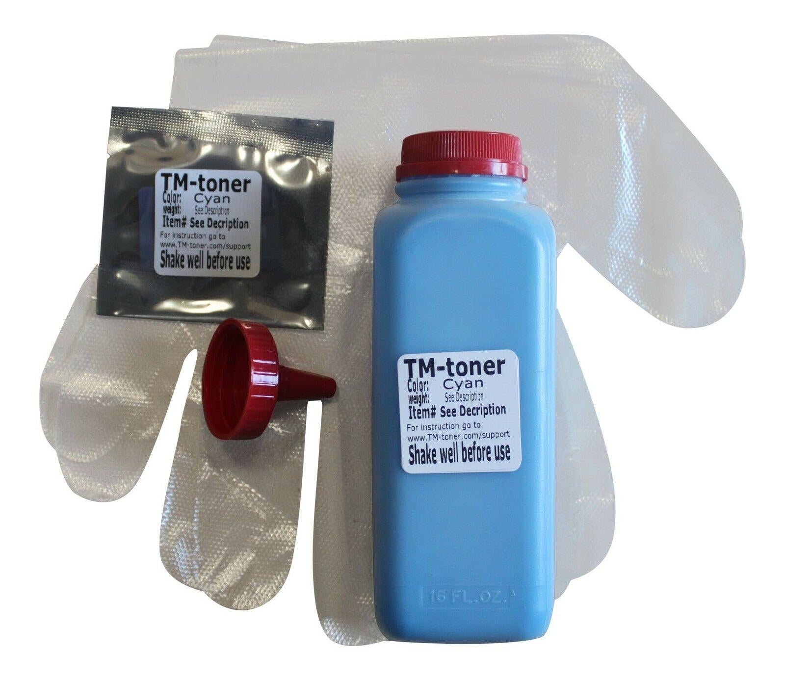 200g Cyan toner refill kit + 3 chips for Canon 116 imageCLASS MF8080Cw, LBP5050