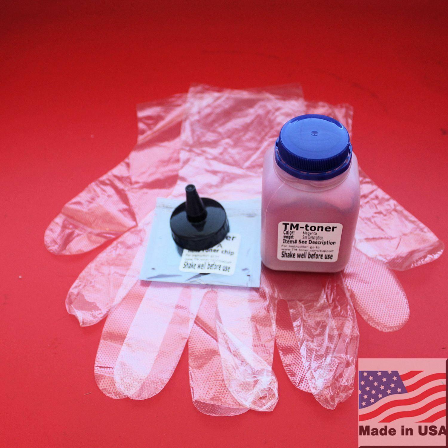 40gr Magenta Toner refill with chip for HP CP1215 CP1515n CP1518 CM1312nfi