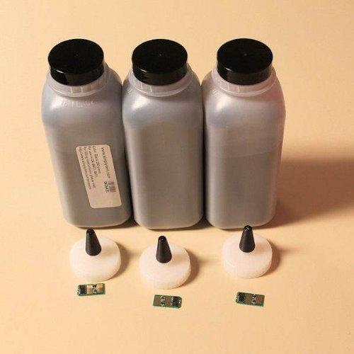 Simplyitem 3x toner refill kit with chips for Oki Okidata B411, B431,MB461,MB471,MB491 printer