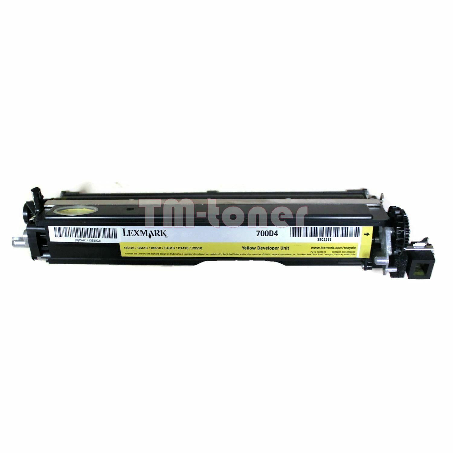 Lexmark 700D4 70C0D40  Yellow Developer Unit cs CS310, CS410 CS510 CX310 cs410n