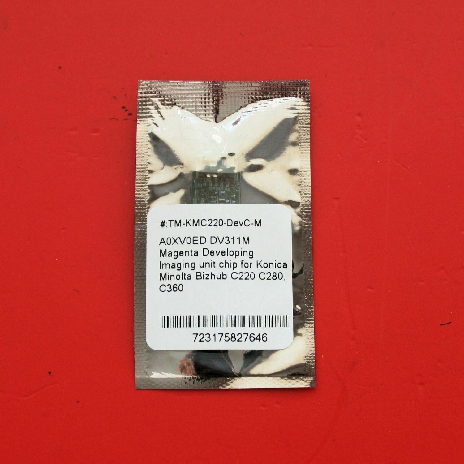 A0XV0ED  Magenta Developing unit chip for Konica Minolta Bizhub C220 C280 C360