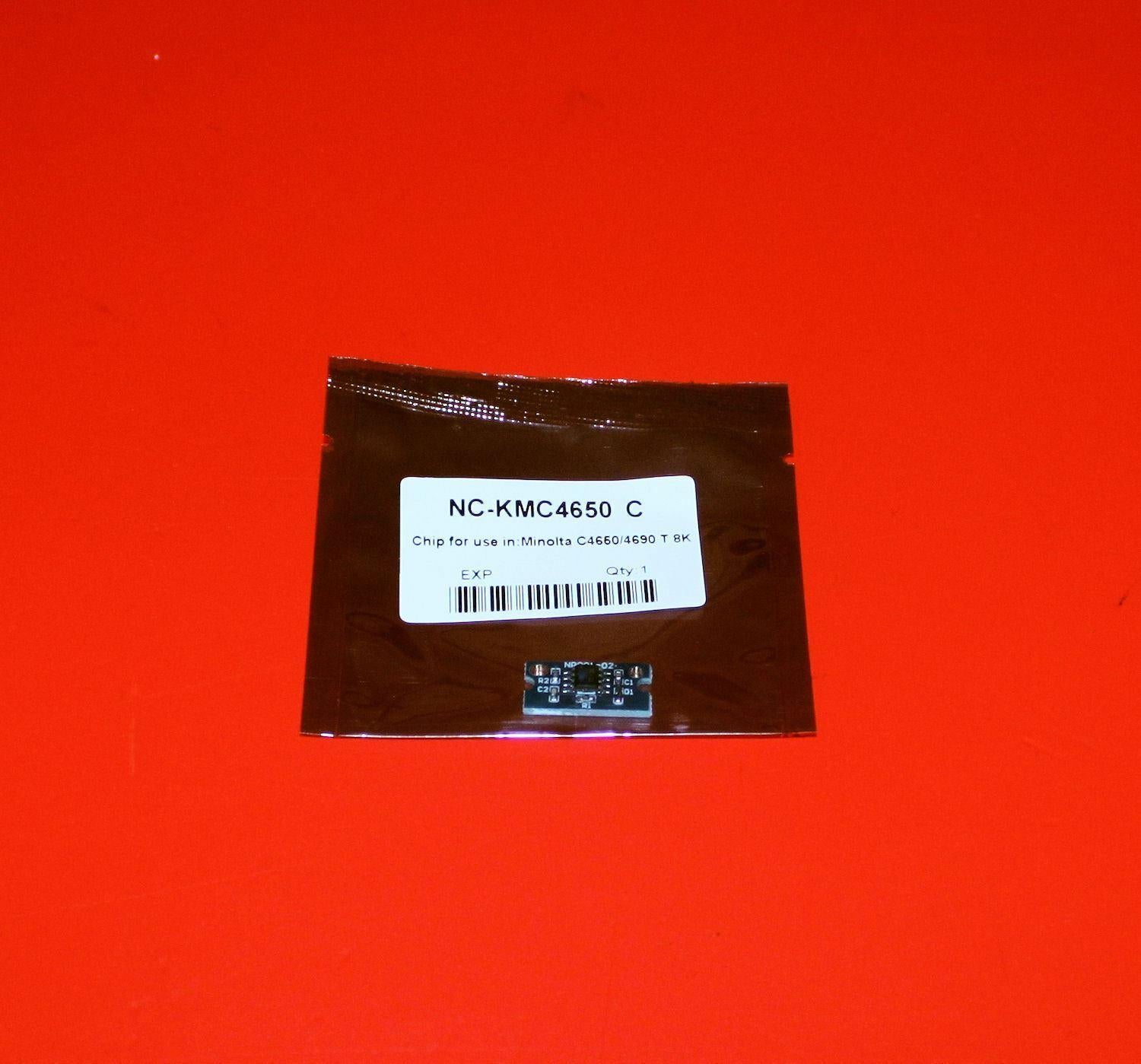 Cyan Toner Reset Chip for Konica Minolta Magicolor 4650 4650EN 4695MF 4650DN