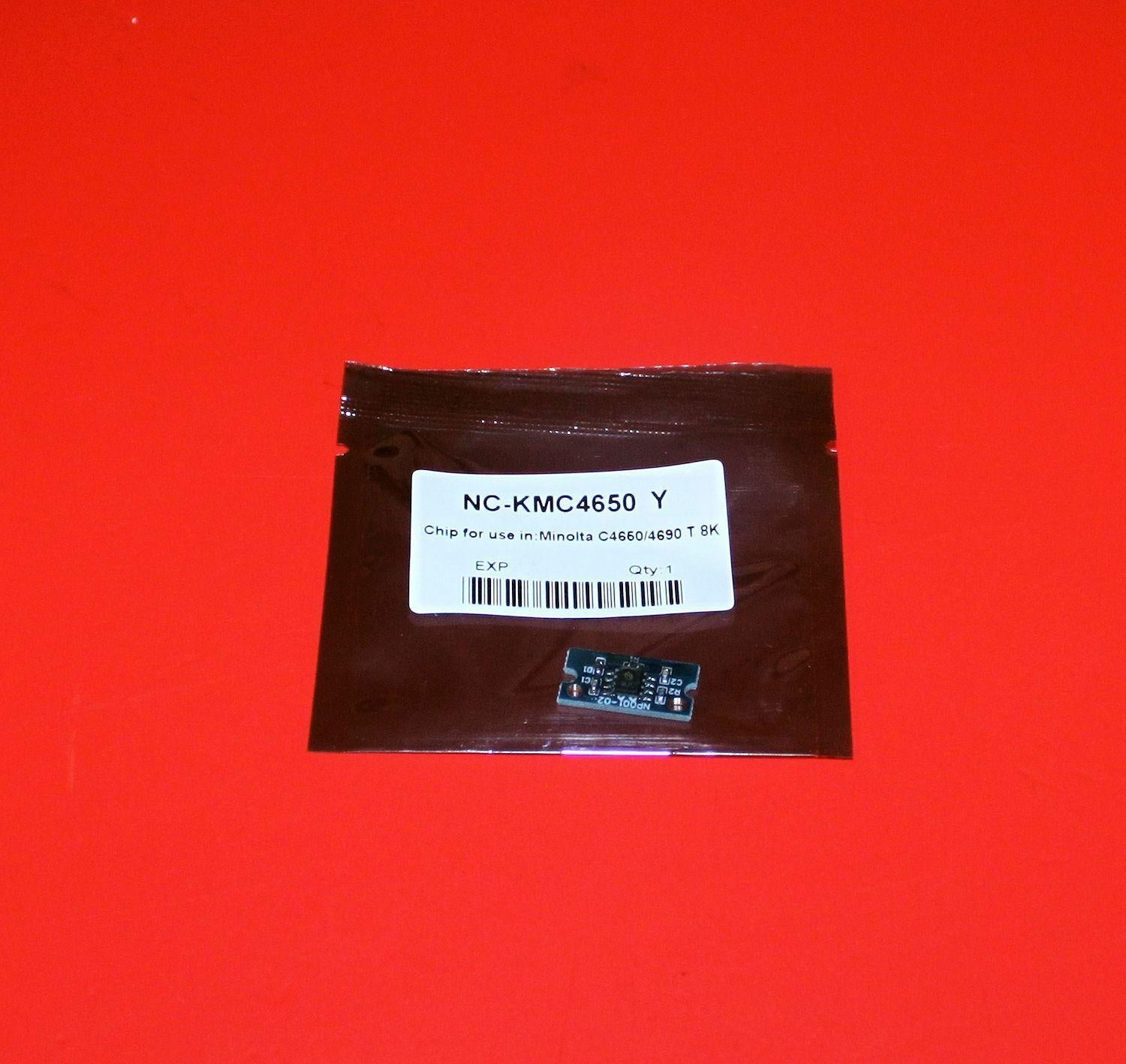 Yellow Toner Reset Chip for Konica Minolta Magicolor 4650 4650EN 4695MF 4650DN
