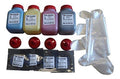 Simplyitem 4 Toner Refills + Chips for Konica Minolta MagiColor 1600W 1650EN 1680MF 1690MF