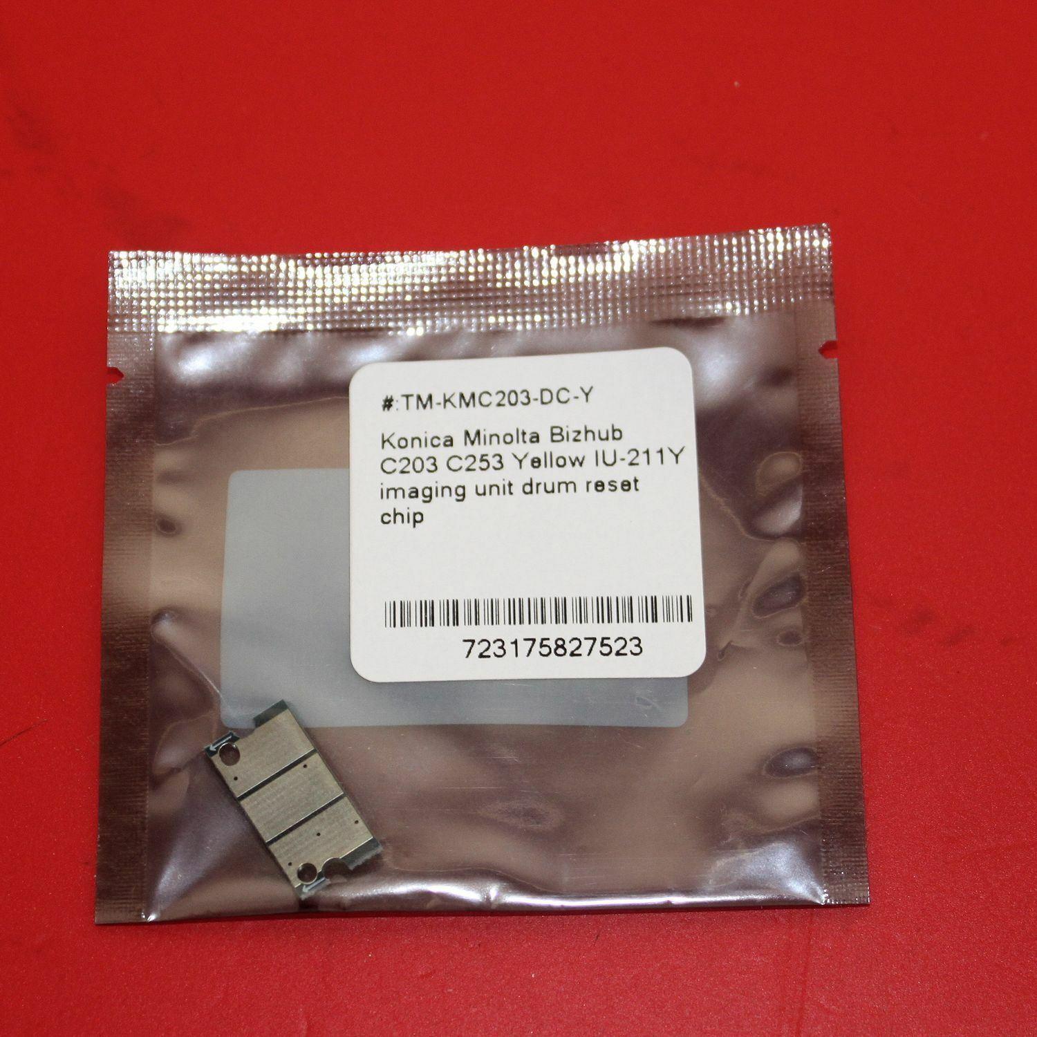 A0XV0TD DR311Y Yellow imaging unit chip for konica minolta bizhub C220 C280 C360