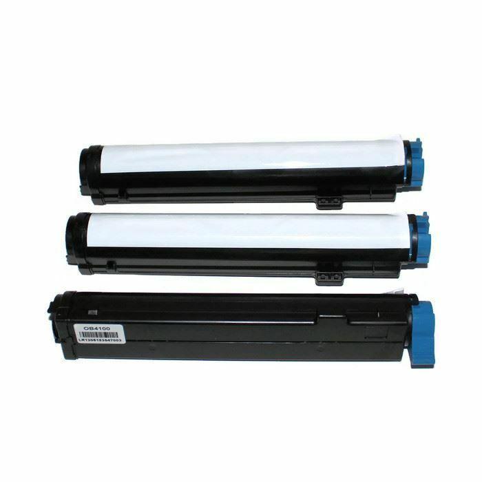 New 3 Black Laser Toner Cartridge for OKI B4100 B4250 B4300 B4300n B4350 B4350n