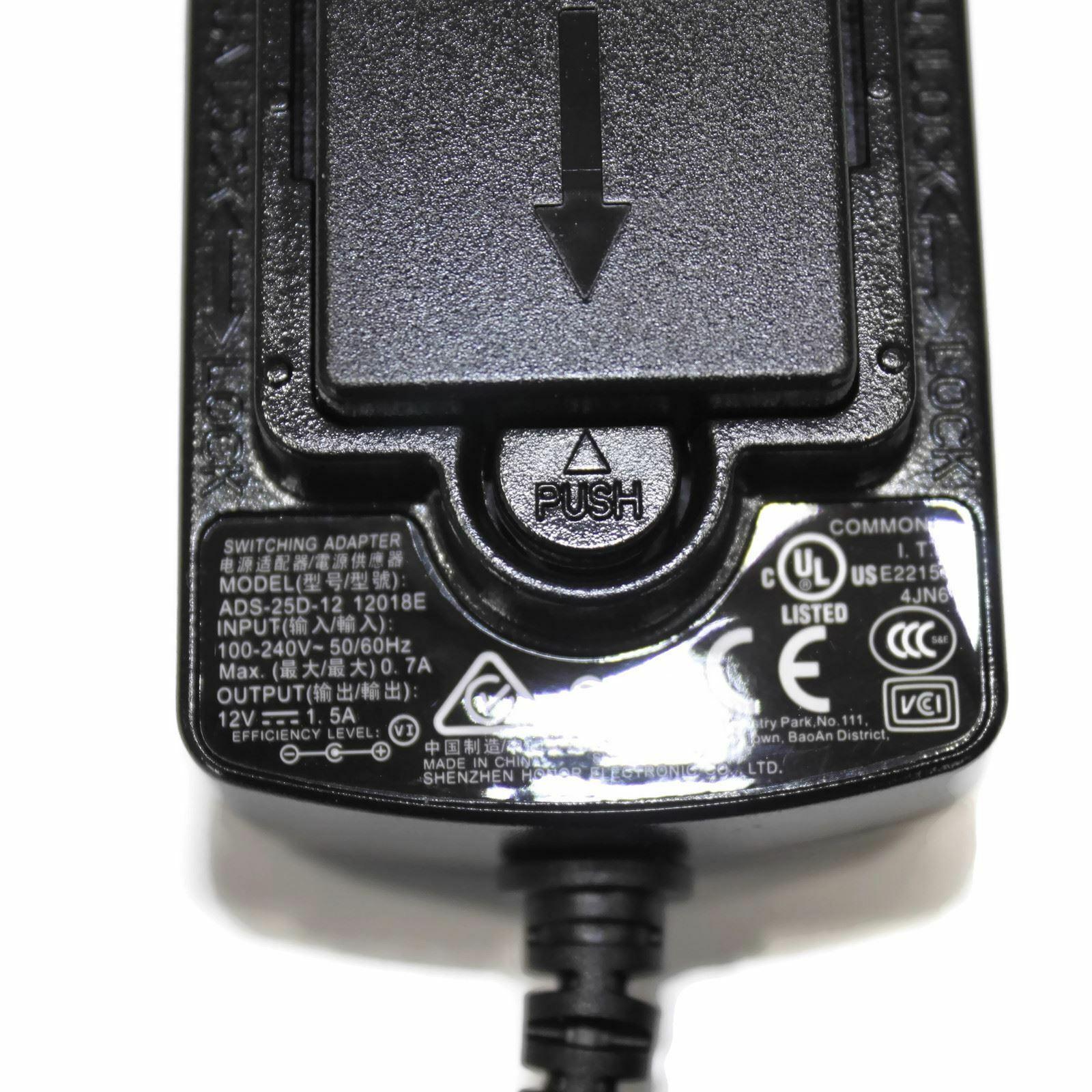 12V 1.5A ADS-25D-12 12018E Switching Power Adaptor Seagate external hard drive