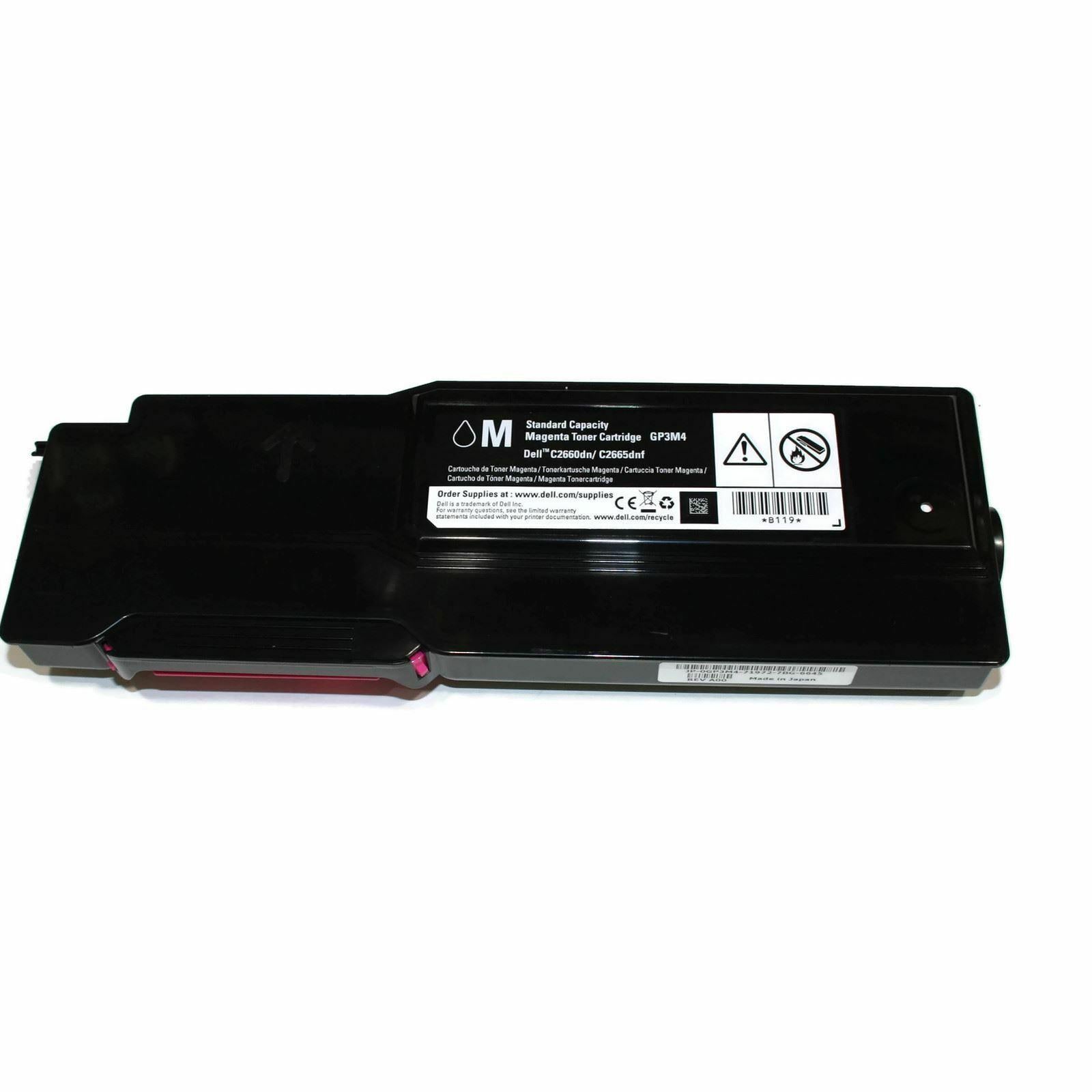 3 MYC Genuine Dell Toner Cartridges C2660dn C2665dnf GP3M4 R9PYX V1620