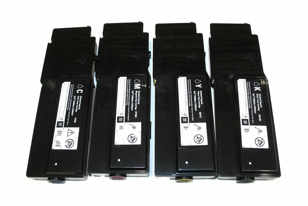4 color Genuine Dell Toner Cartridges C2660dn C2665dnf  laser printer