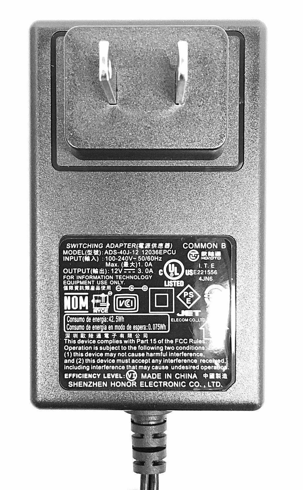 ADS-40J-12 AC Adapter Power Supply Switching Adapter For seagate  external