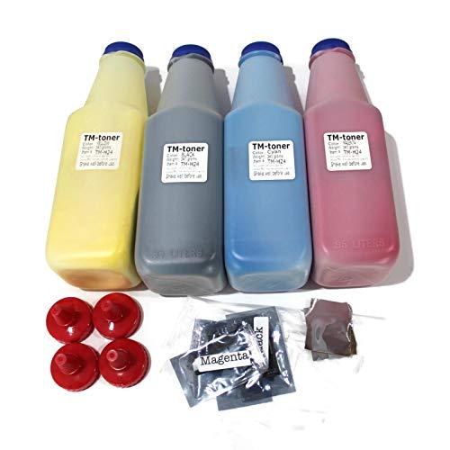 Compatible 4 Color Toner Refill kit with Reset chip Replacement for HP Color Laserjet 5500, 5500dn, 5500dtn, 5500hdn, 5500n, 5550, 5550dn, 5550dtn, 5550hdn, 5550n C9730A, C9731A, C9732A, C9733A