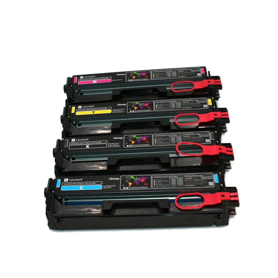 4 toner cartridges for Lexmark C3224dw Color Laser Printer
