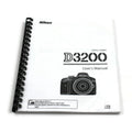 Nikon D3200 User's Instruction Manual Guide 92 Pages & clear Protective Covers