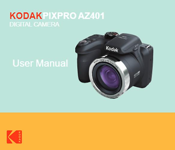 Kodak PixPro AZ401 Camera 105 Pages full color Owners Manual With Clear Covers