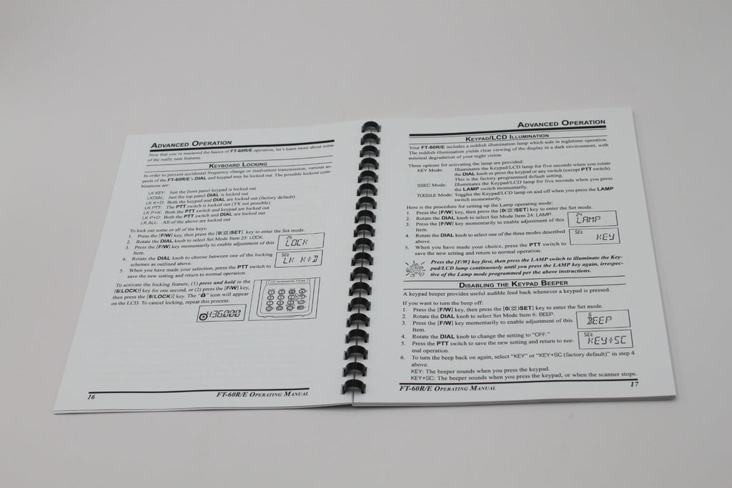 Yaesu FT-60R/E Instruction Operating Manual 84 Pages with Protective Covers
