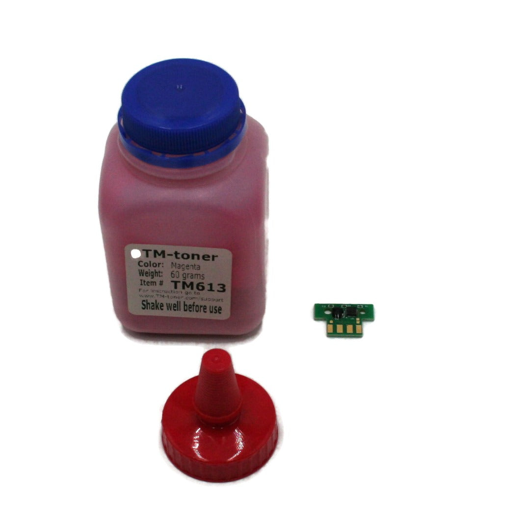 Lexmark CS310 CS410 CS510 Magenta Toner Refill Kit w/Chip. 3K Pages. (US/Canada)