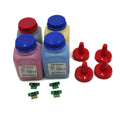 Lexmark CS310 CS410 CS510 4-Color (BCMY) Toner Refill Kit w/Chips. (US/Canada)