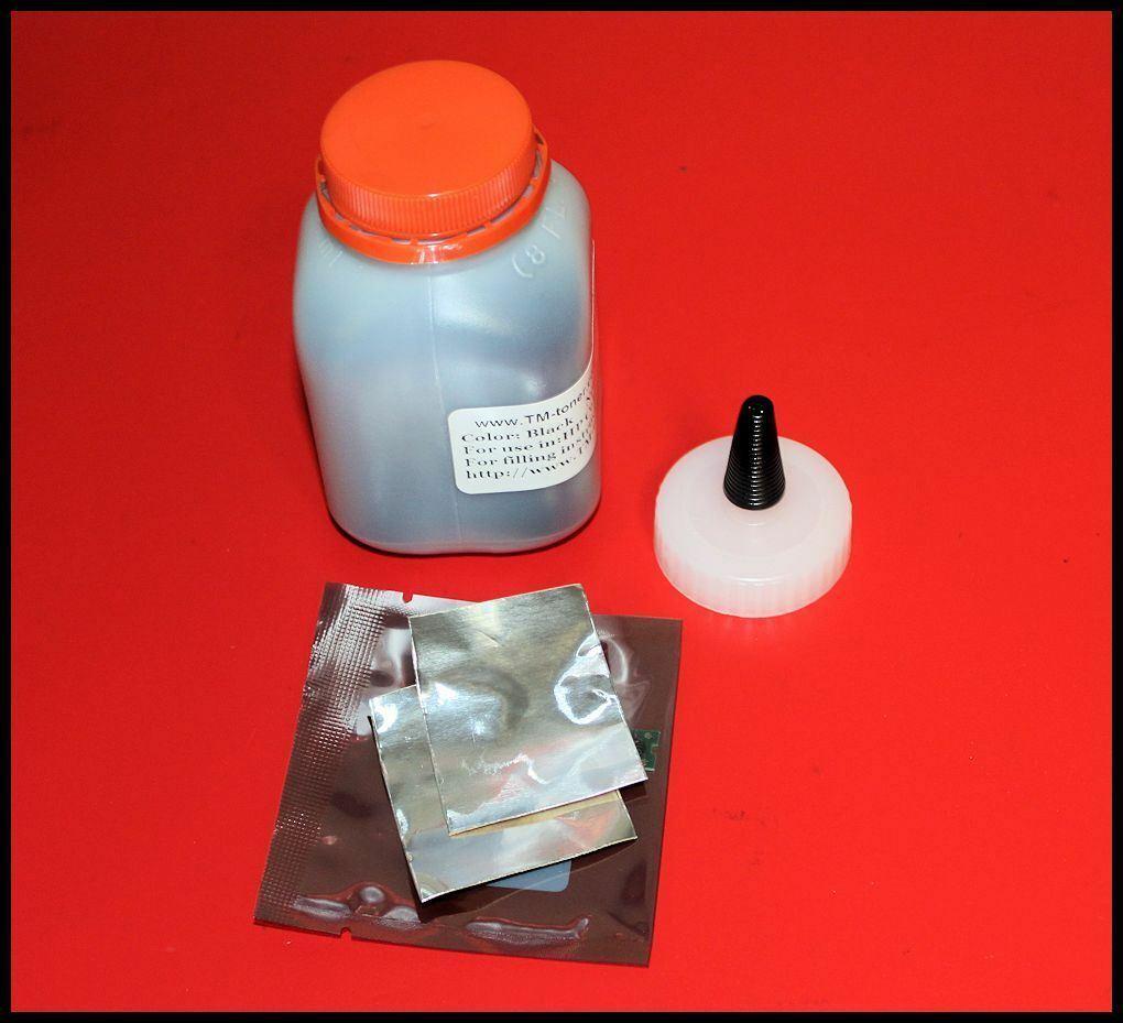 TM-toner ? Refill Toner Kit for HP CE320A 128A CM1415fnw CP1525nw Black Cartridge + CHIP