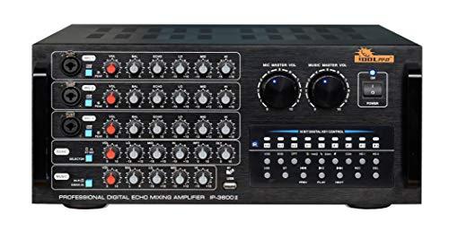 IDOlpro IP-3600 II 1300W Mixing Amplifier with Bluetooth, Recording, Optical/HDMI/Coaxial Inputs New & Improved