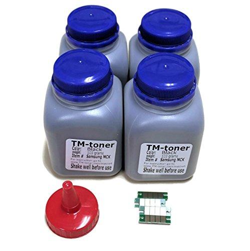 TM-toner ? 4 times Toner refill kit with chips for Ricoh SP 100LA SP 100, 100 E, SP112SU, SP112SF cartridge printer