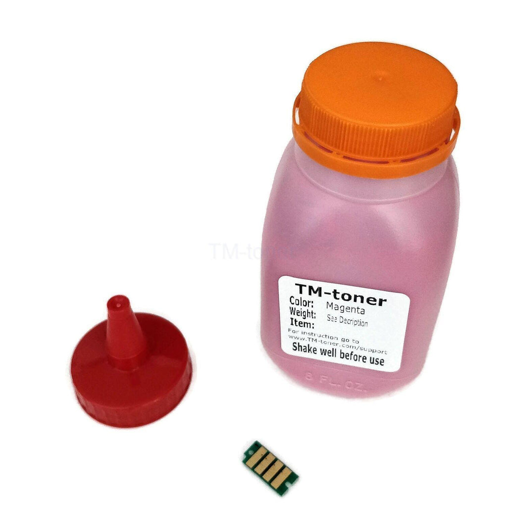 Magenta Toner Refill with Chip for use in Dell (5PG7PE) H625cdw H825cdw S2825cdn
