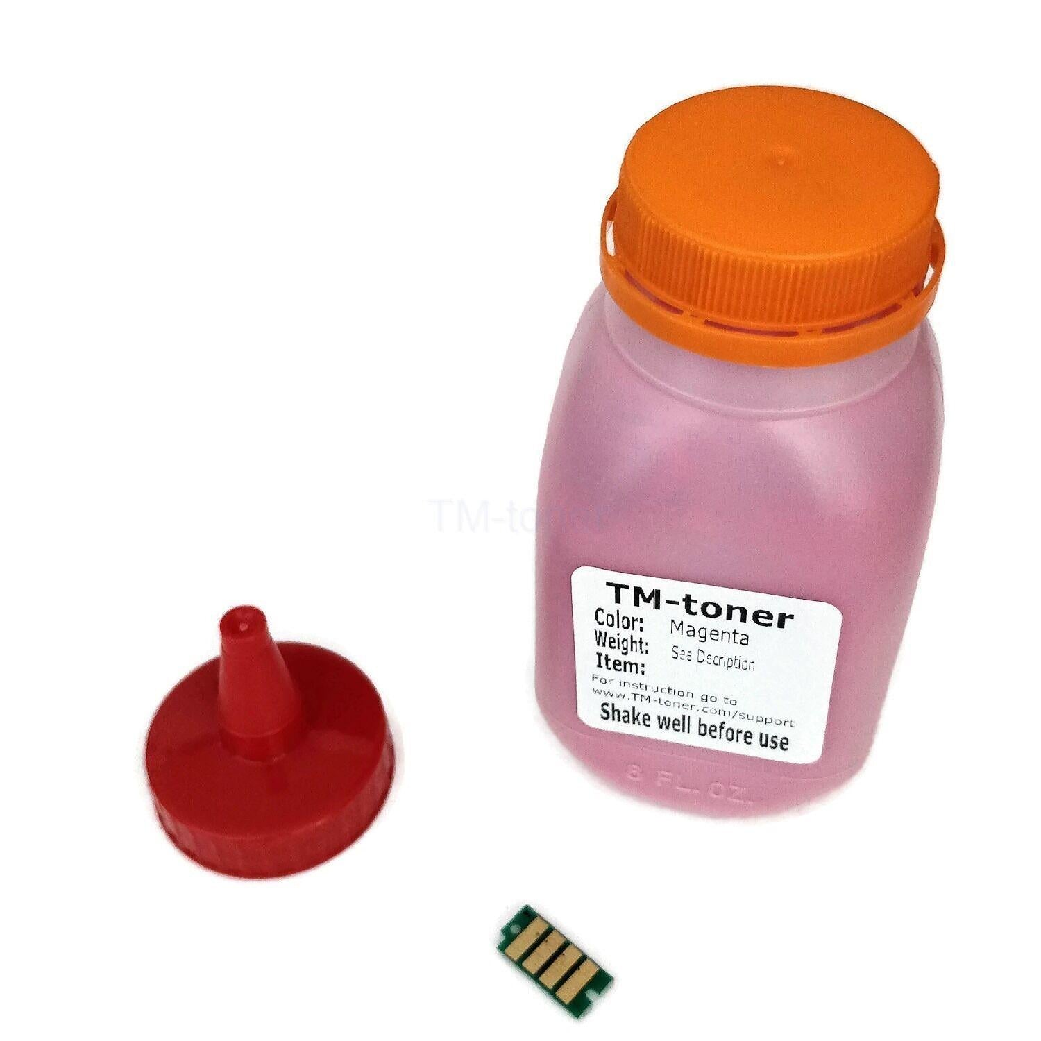 Magenta Toner Refill with Chip for use in Dell (5PG7PE) H625cdw H825cdw S2825cdn