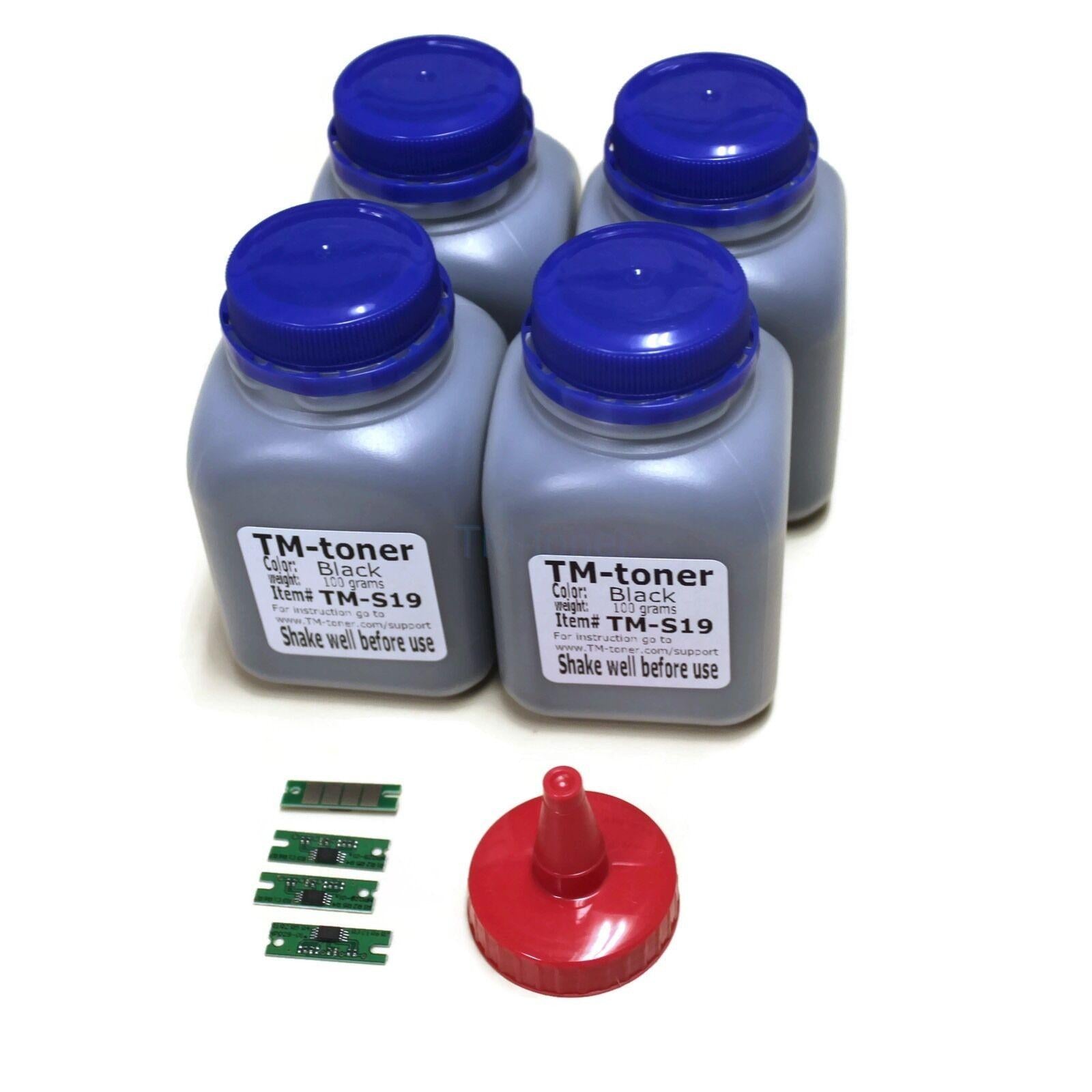 Compatible 4x 90g Toner Refill with chip for Ricoh 407259 Aficio SP 201 SP201N SP201NW SP204 SP204SN SP204SFNw