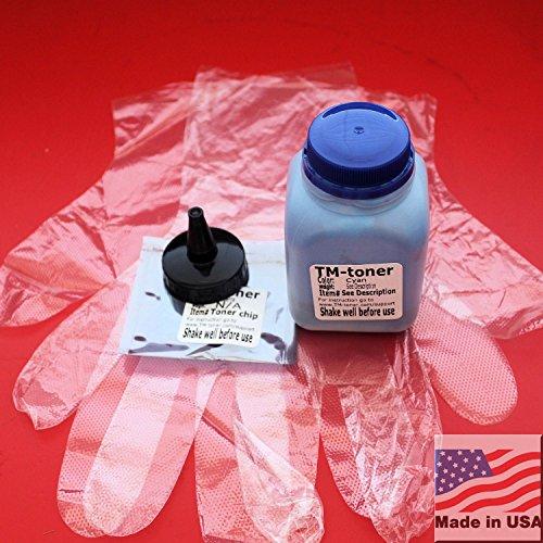 TM-toner ? 40gr Cyan Toner refill with chip for HP LaserJet CM1312 MFP, CM1312nfi, CM1312nfi MFP, CP1215, CP1515n, CP1518ni