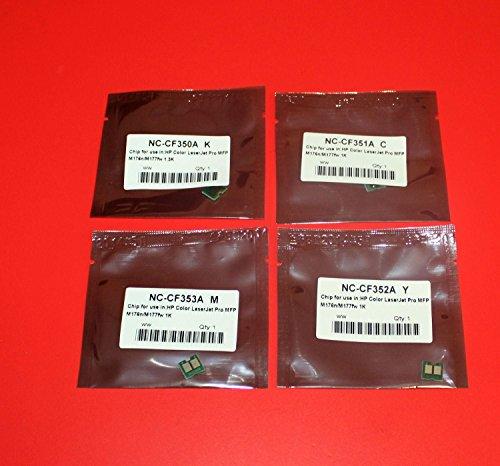 TM-toner ? 4 pc Toner Reset chips for HP 130A LaserJet Pro M176N M177FW CF350A