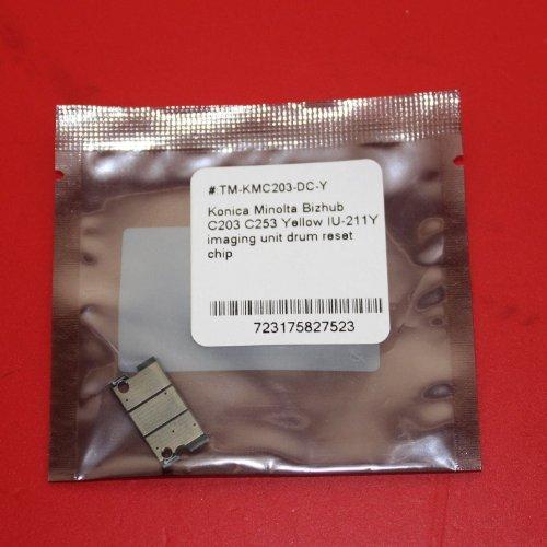 TM-toner ? Konica Minolta Bizhub C203 C253 Yellow IU-211Y imaging unit drum reset chip