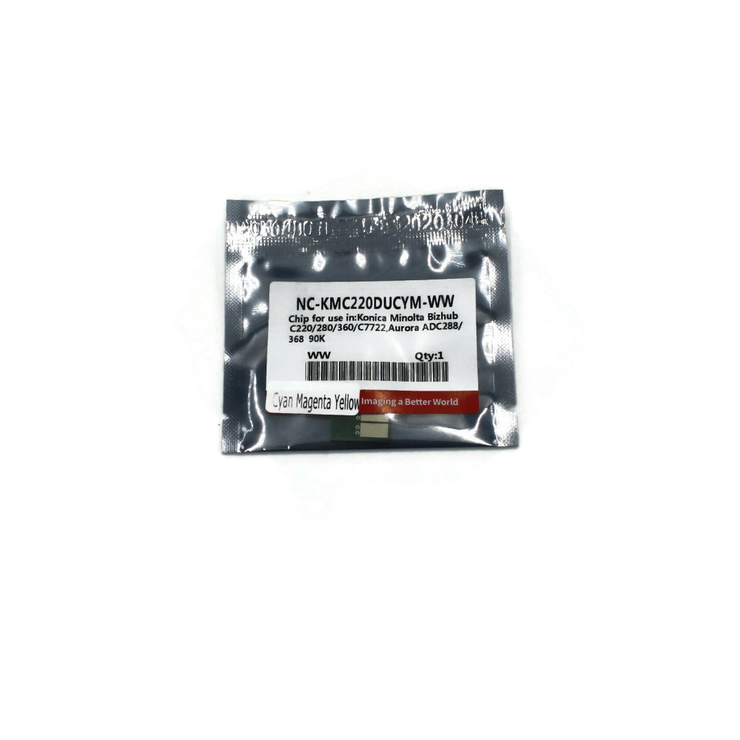 4 Drum Imaging Chips for Konica Minolta Bizhub C220 C280 C360 C7722 Printer Refill