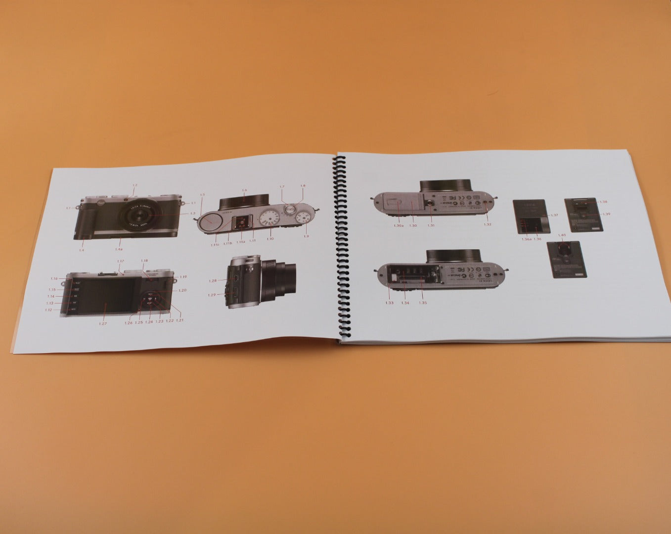 Leica X1 Instruction Manual: 70 Pages With Clear Protective Covers