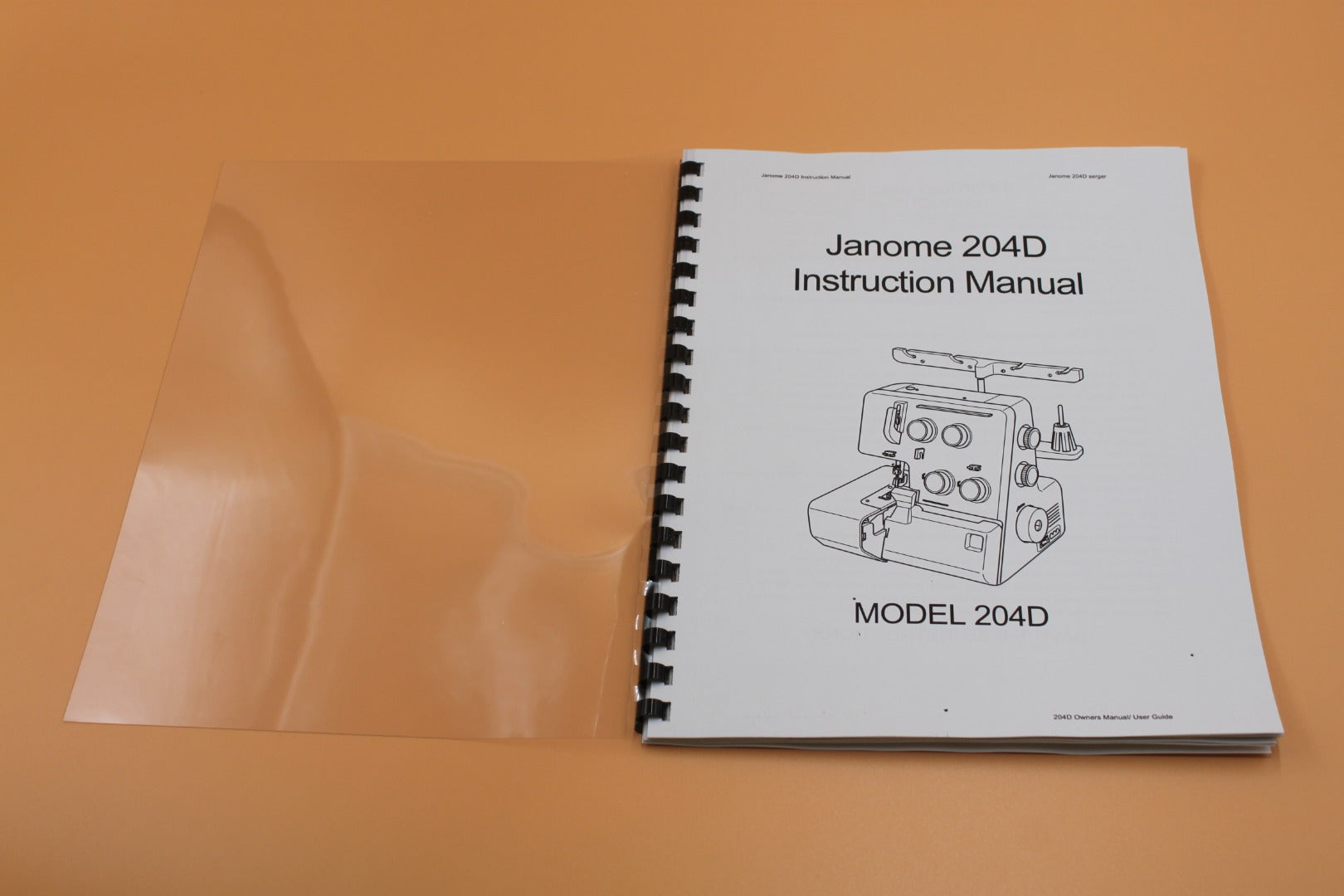 Janome 204D Instruction manual 40 pages With Clear Protective Covers
