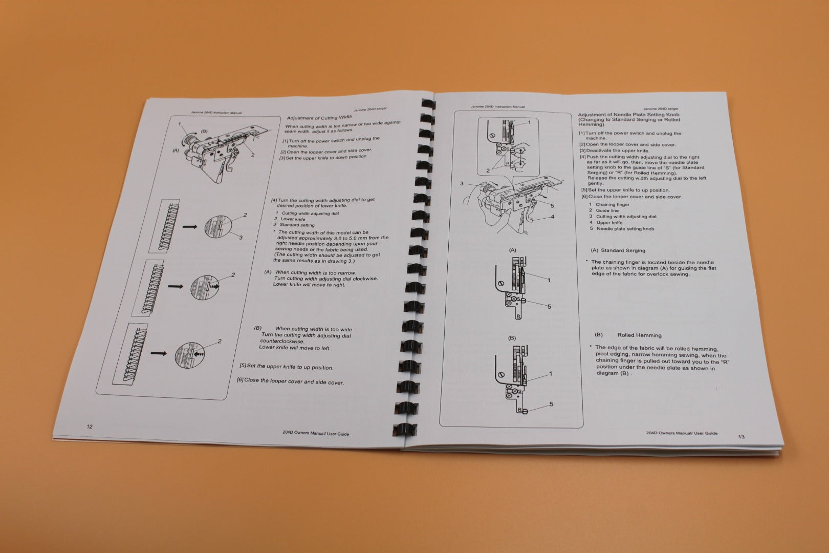 Janome 204D Instruction manual 40 pages With Clear Protective Covers