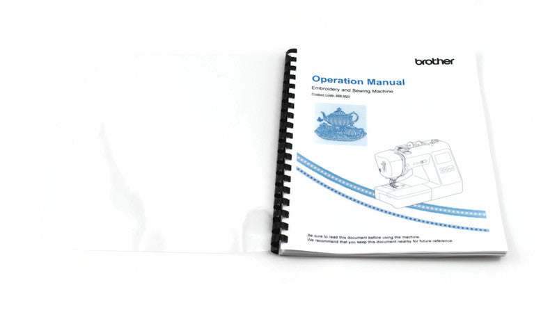 Brother Sewing Machine SE600 Instruction Manual 100 Pages With Clear Covers