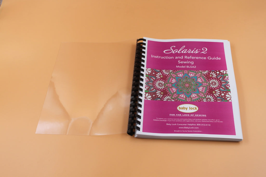 Baby Lock Solaris BLSA2 Sewing 224 pages Instruction Manual In Color & Protective Covers