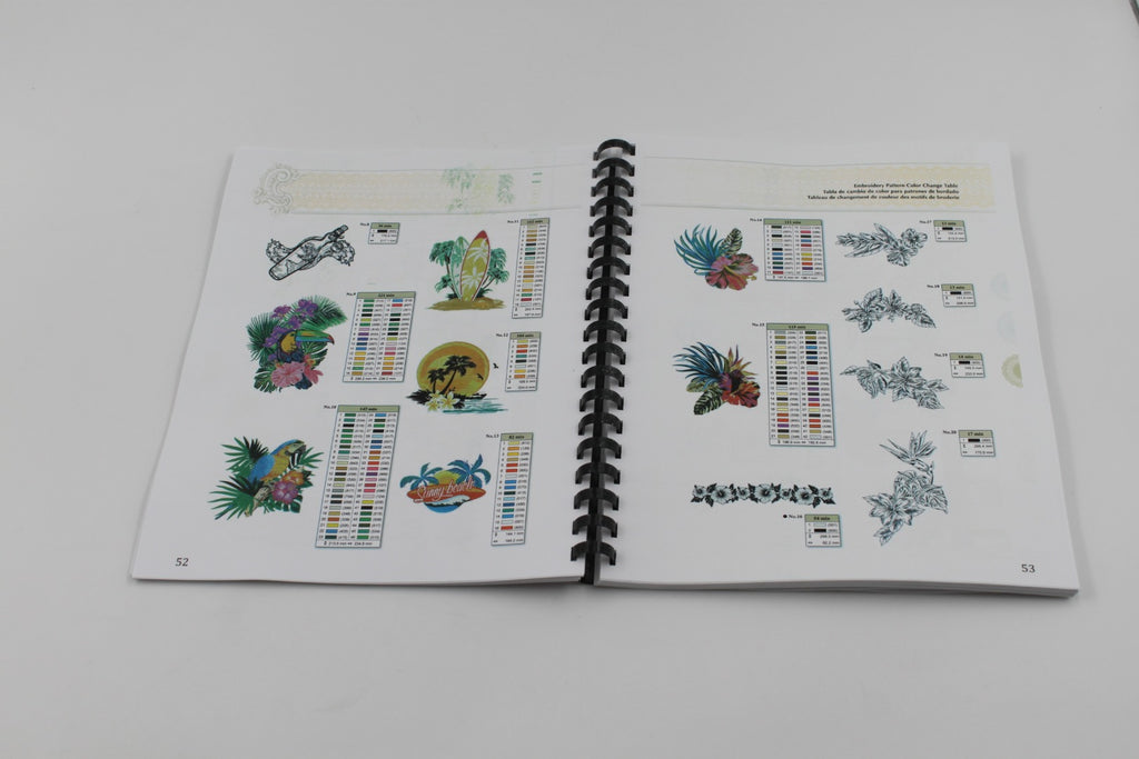 162 pages Baby Lock Solaris BLSA2 Embriodery Design Guide Full Color  Protective Covers