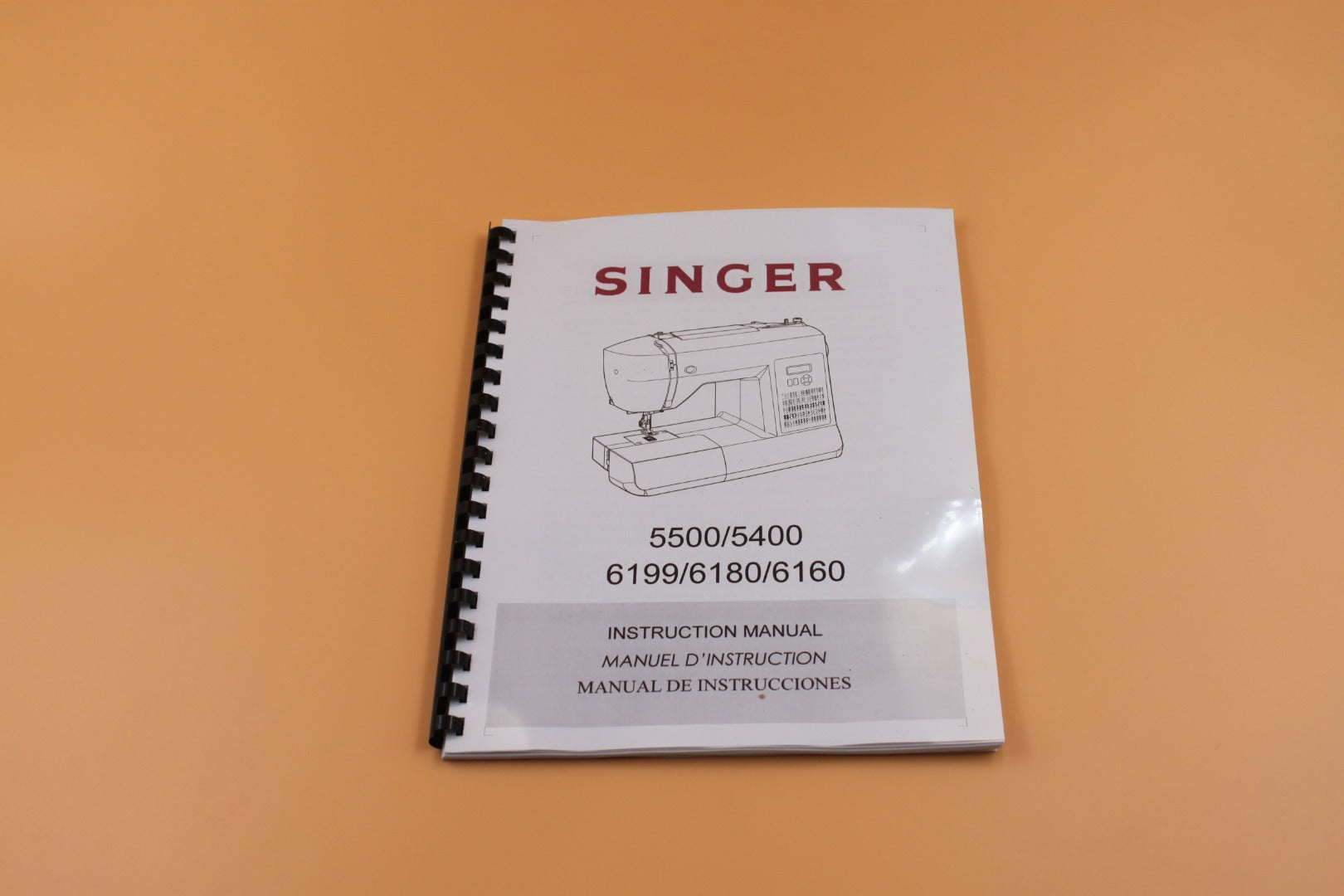 Singer 5500 5400 6199 6180 6160 Owners Instruction Manual 64 Pages With Protective Covers