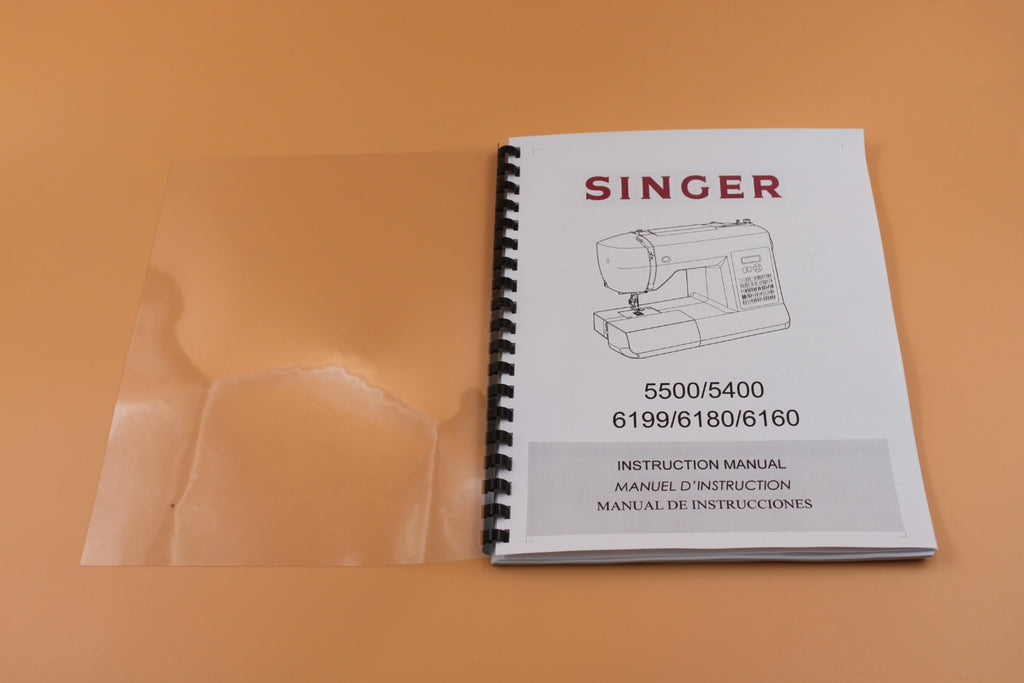 Singer 5500 5400 6199 6180 6160 Owners Instruction Manual 64 Pages With Protective Covers