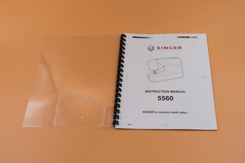 34 Pages Singer 5560 Instruction Manual with clear Protective Covers