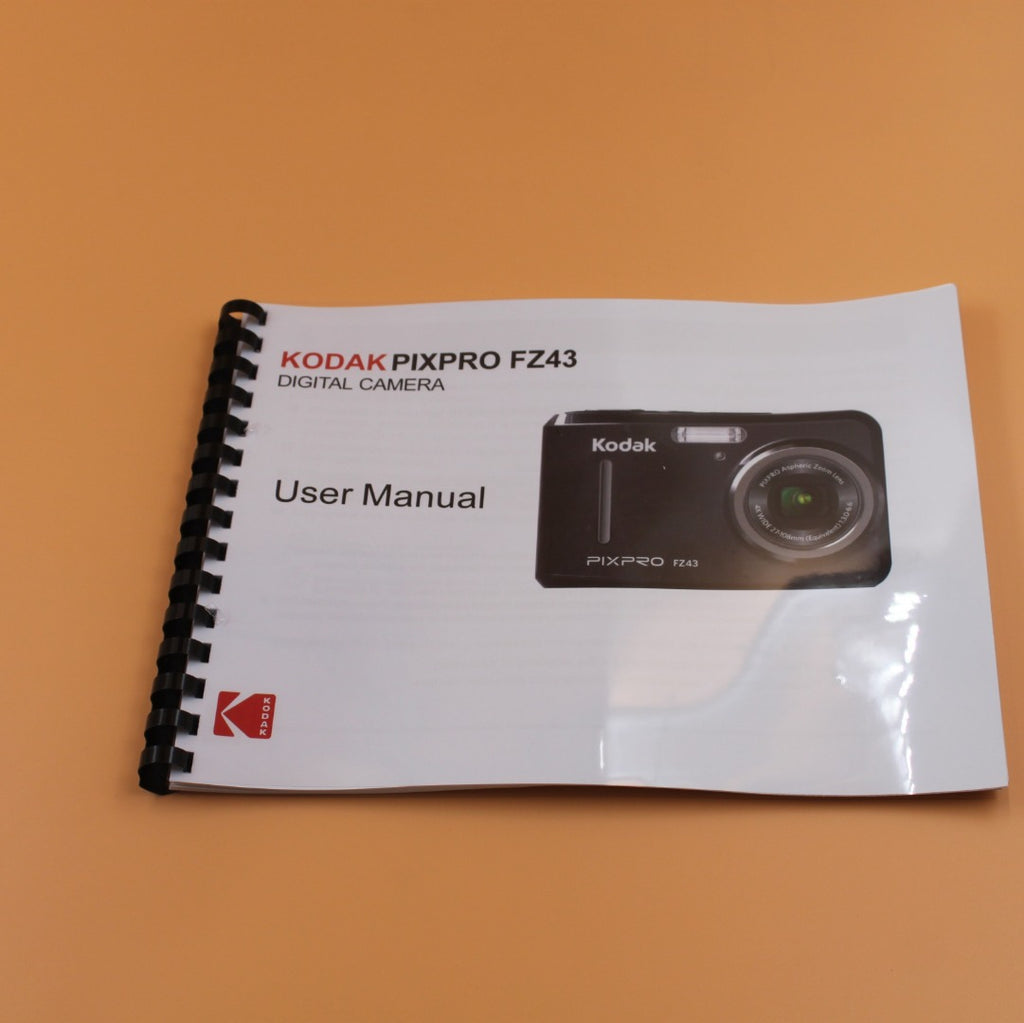 Kodak PixPro FZ43 Instruction Manual Full Color with Protective Cover