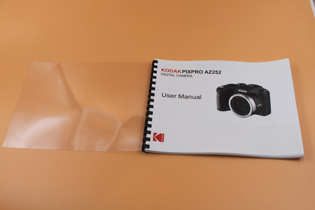 Kodak PixPro AZ252 Instruction Owners Manual With Clear Covers 96 Pages