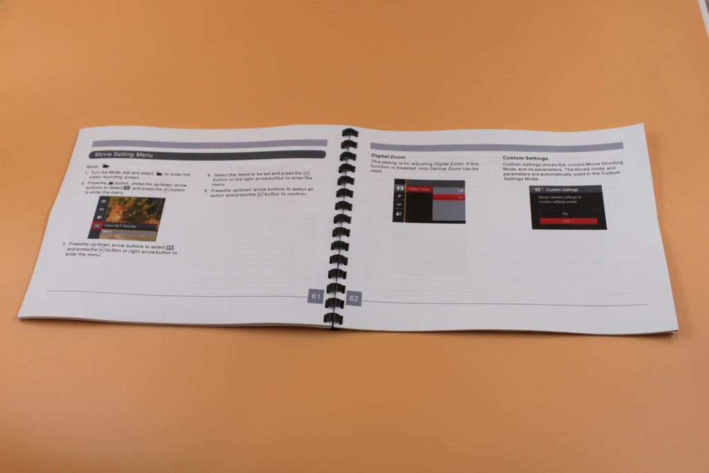 Kodak PixPro AZ252 Instruction Owners Manual With Clear Covers 96 Pages