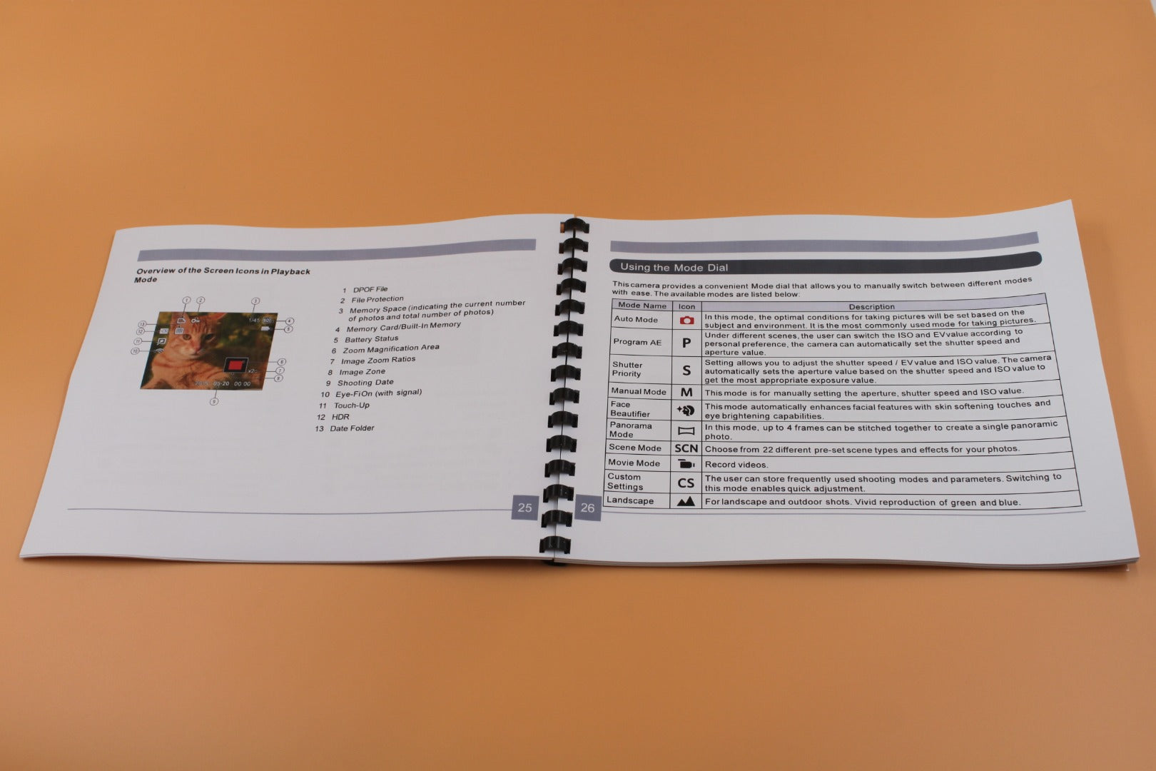 Kodak PixPro AZ252 Instruction Owners Manual With Clear Covers 96 Pages