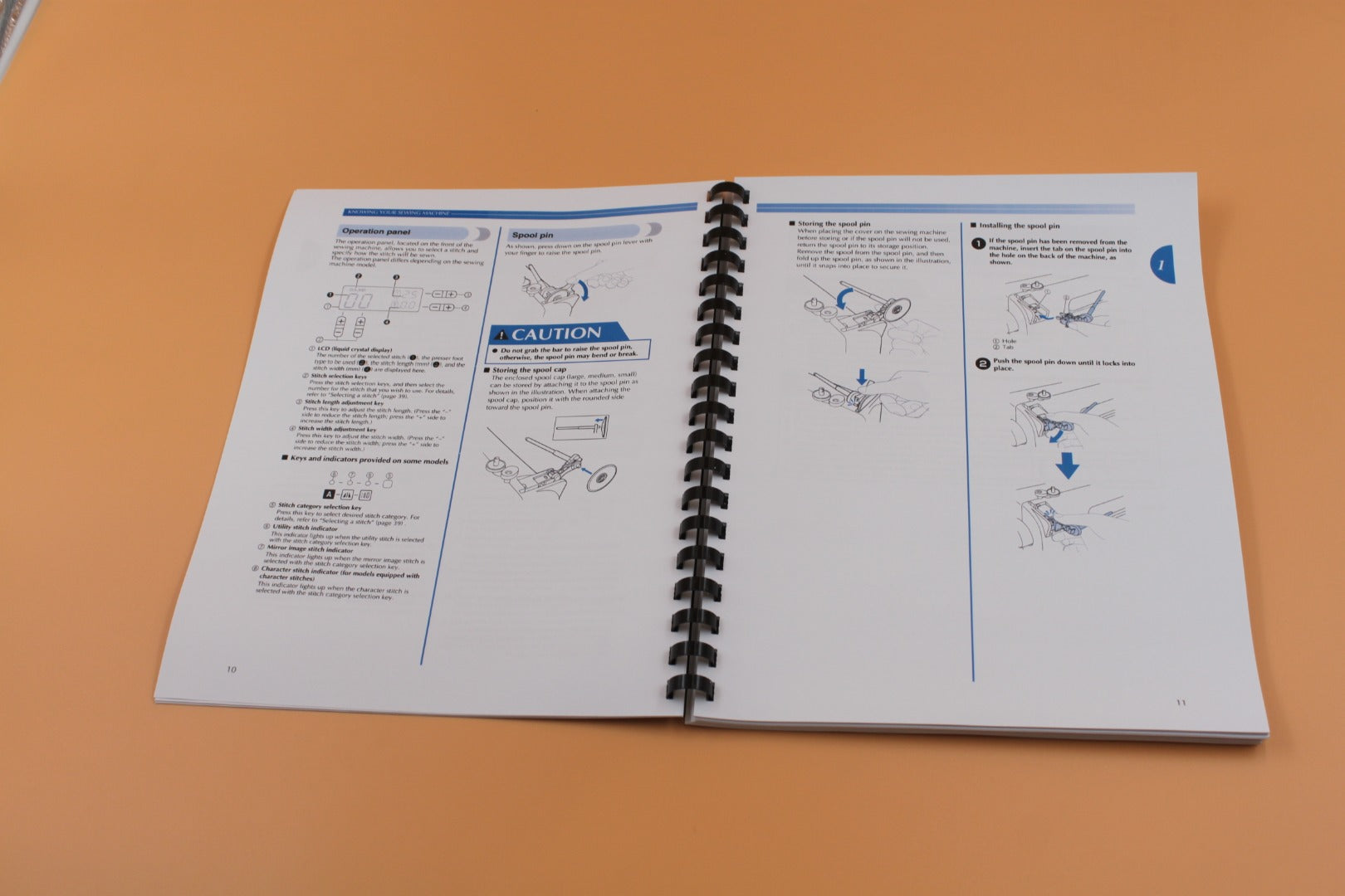 Brother SQ-9185 Instruction Manual Full Color 116 Pages with Protective Clear Covers