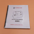 Singer 2263 Instruction Manual 34 Pages With Protective Clear Covers