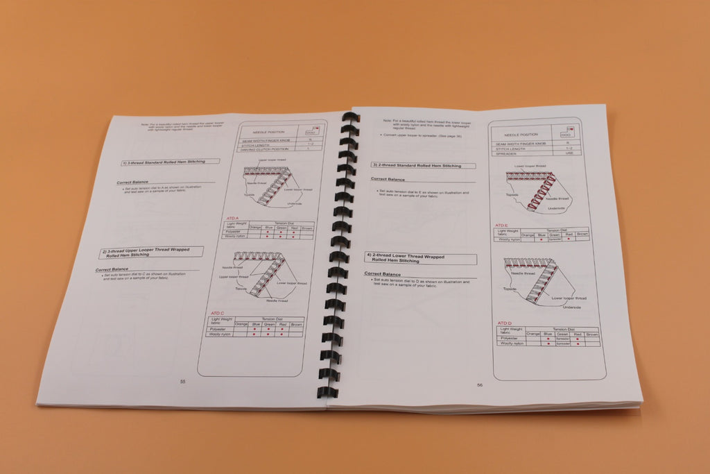 Singer 14T968DC English Only Instruction Manual 74 Pages With Clear Covers